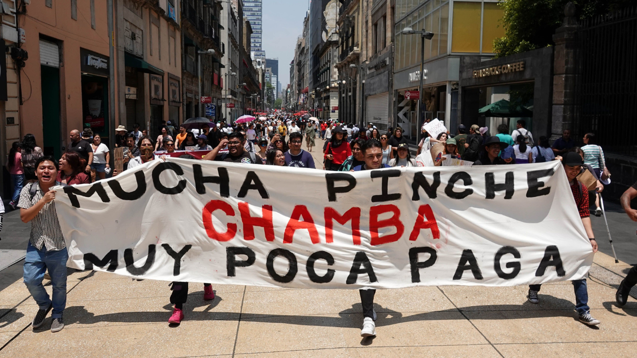 marcha por la reducción de la jornada laboral