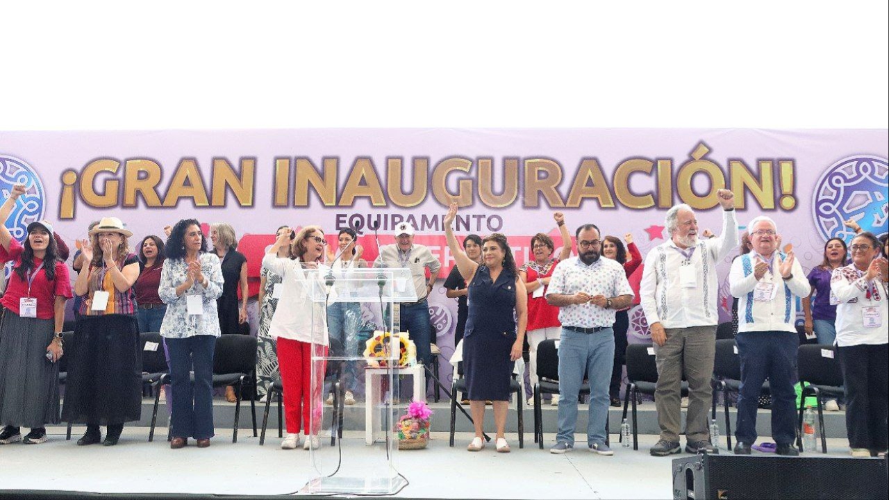 Foto: X@ClaraBrugadaM/ Clara Brugada inaugura Utopía Ixtapalcalli