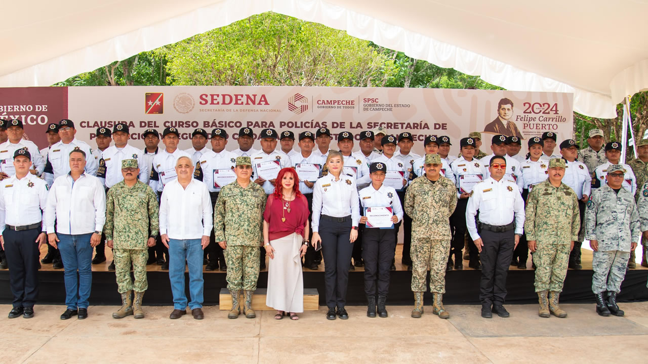 capacitación a policias de Campeche