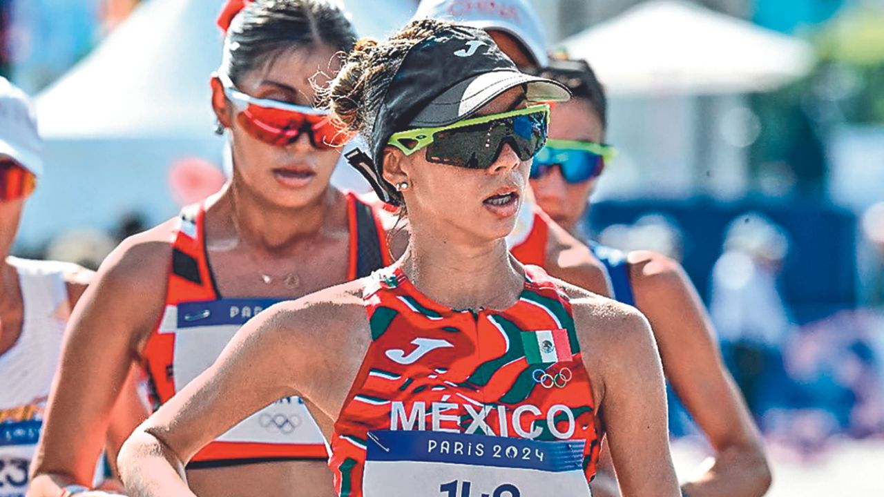 Alegna González como mejor representante entre los cuatro marchistas mexicanos que compitieron en las finales de 20 kilómetros de París 2024,