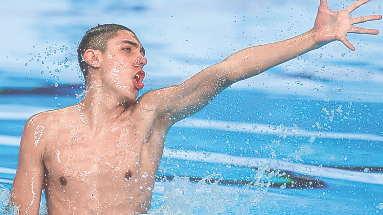 Con un puntaje de 258.5516 después de su presentación final, Diego Villalobos se proclamó campeón mundial dentro de la natación artística