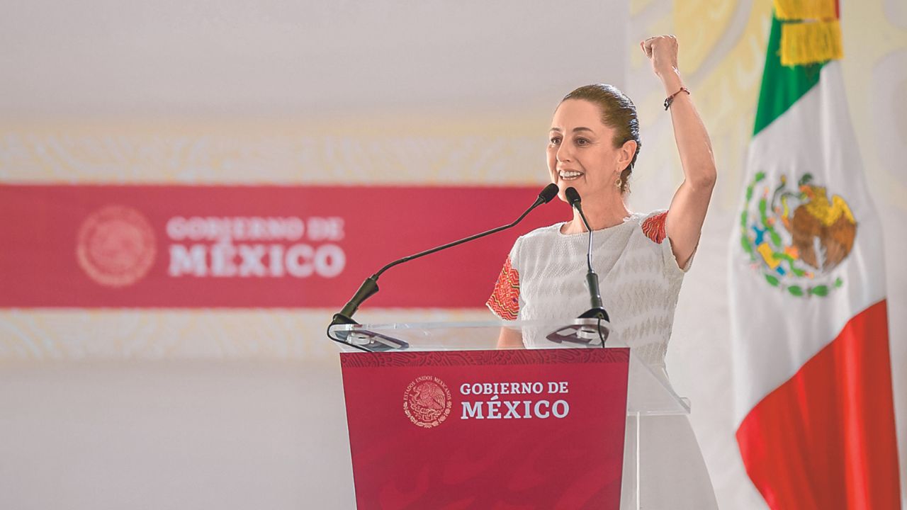 Obra. La futura presidenta de México aseguró que las obras de la 4T buscan transformar la vida de los más pobres. 