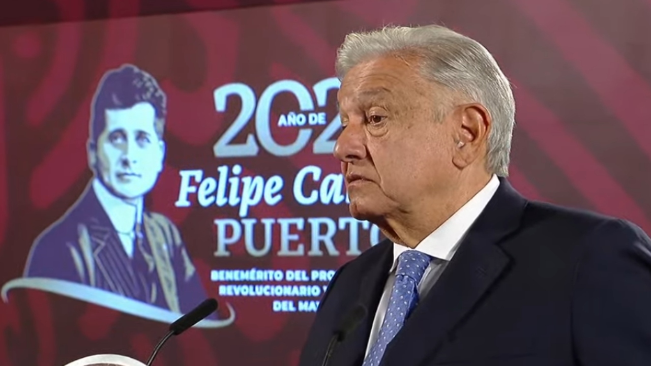 Foto: Captura de pantalla/ AMLO habla sobre el bloqueo en la México-Puebla