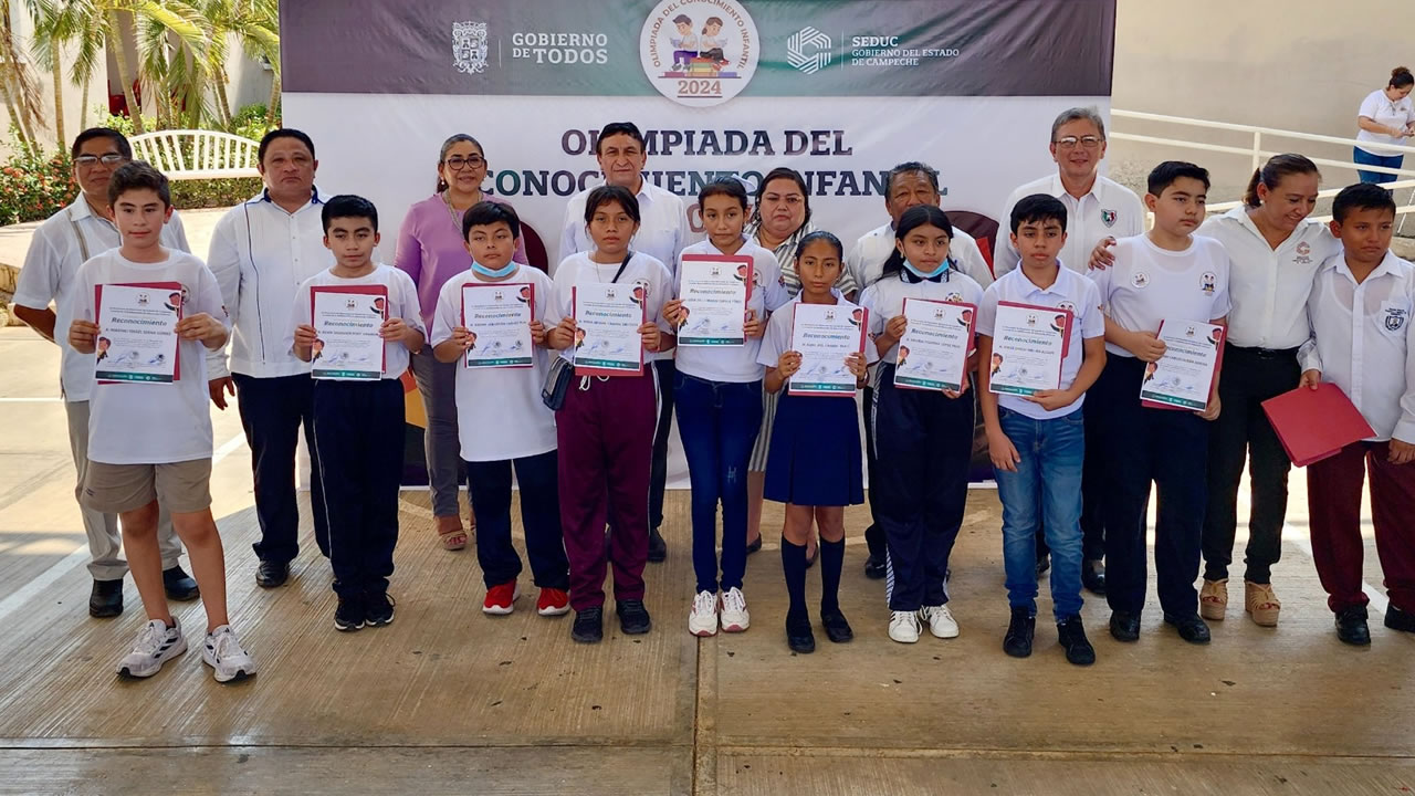 olimpiada del conocimiento infantil en Campeche