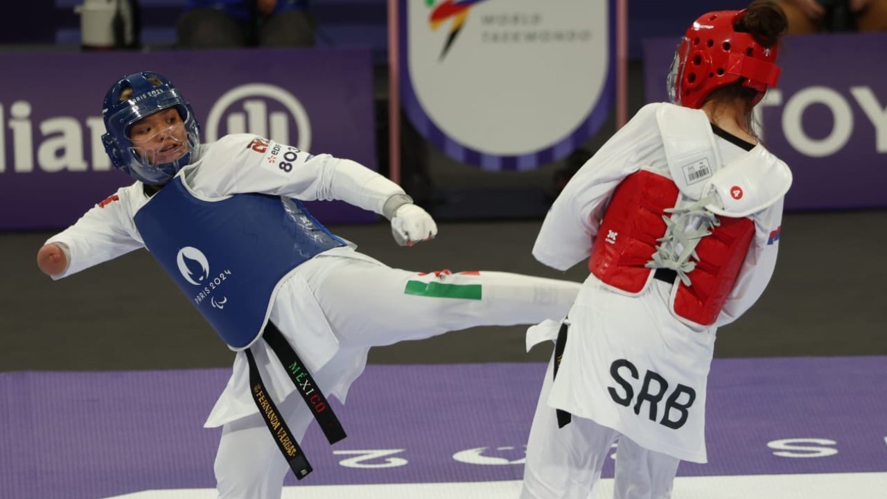 Fernanda Vargas se instaló en las semifinales del para taekwondo, en el tercer día de actividades de los Juegos Paralímpicos de París 2024.