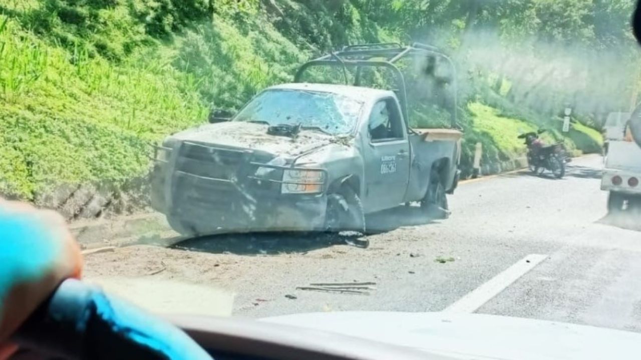 Vuelca vehículo del Ejército Mexicano en Chiapas; hay tres efectivos heridos