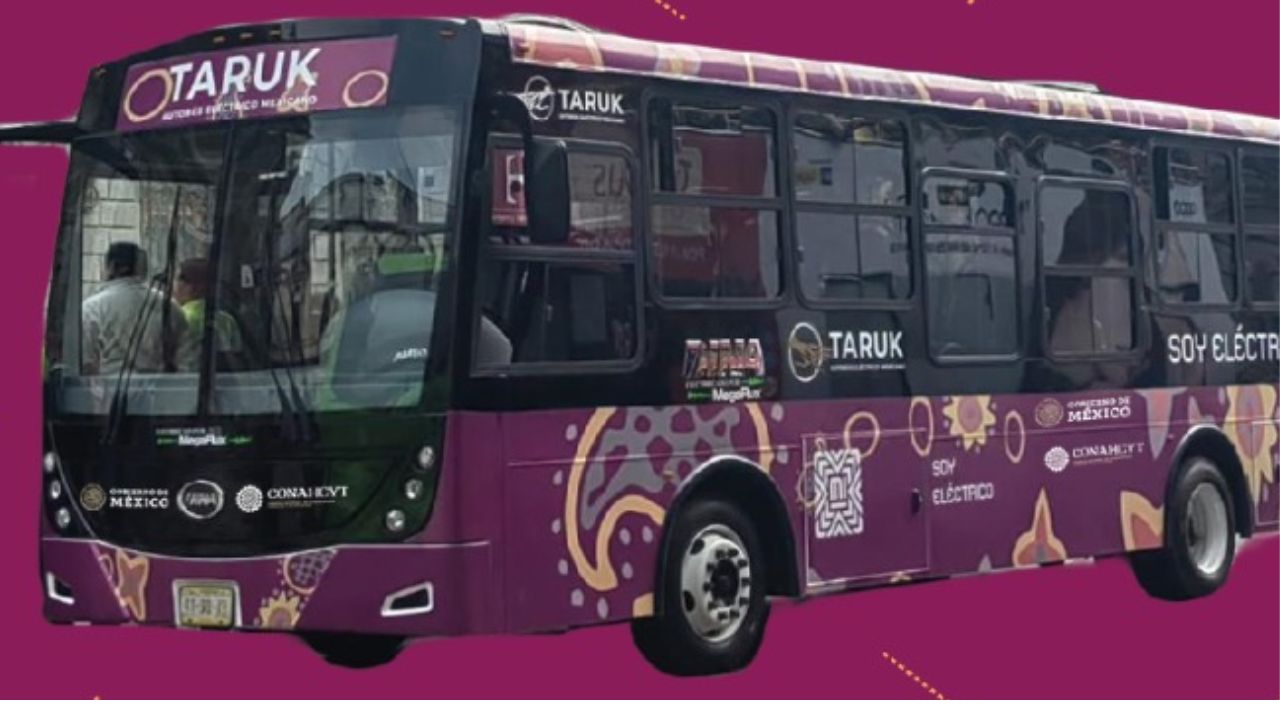 Presentan a “Taruk” el primer autobús 100% eléctrico diseñado por manos mexicanas.