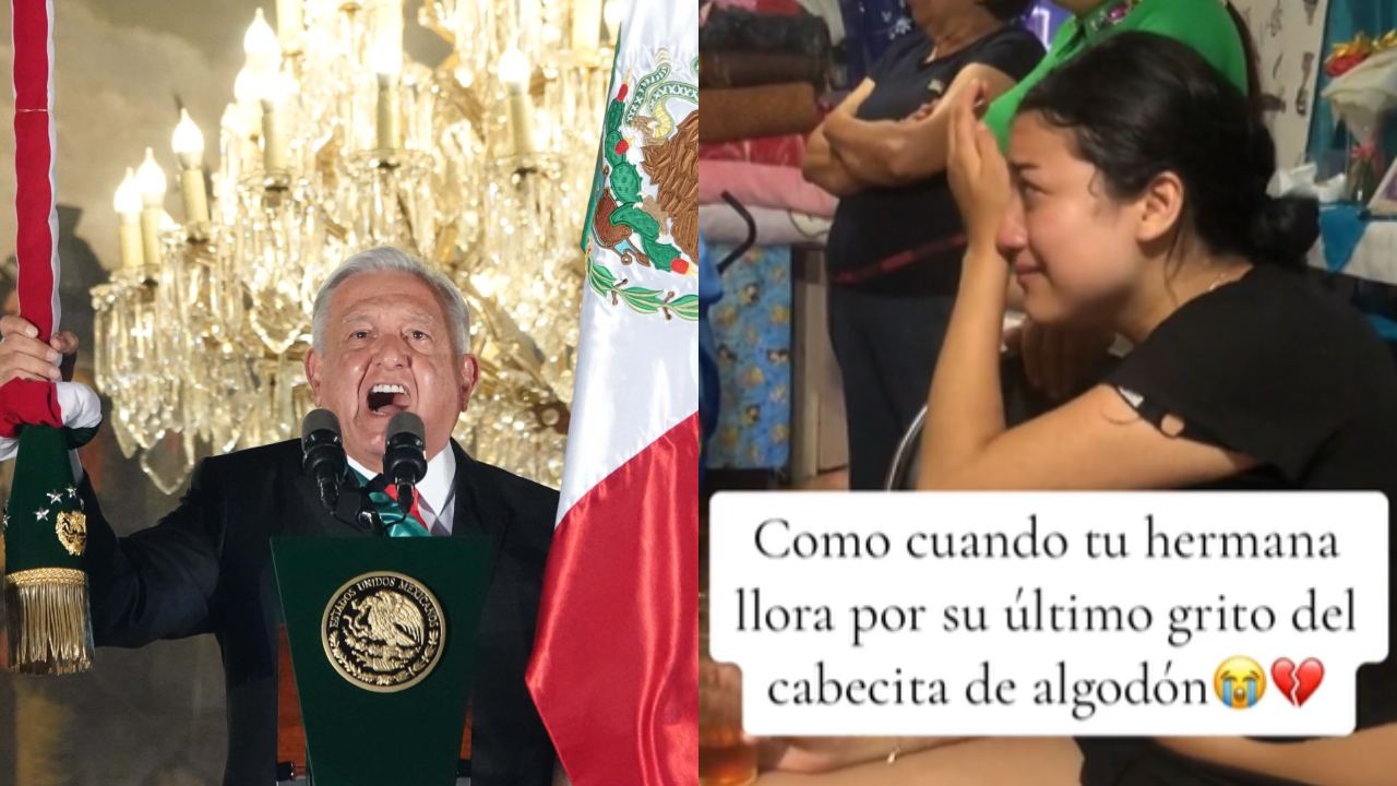 Una joven se viralizó en TikTok por llorar desconsoladamente tras el último Grito de Independencia del presidente AMLO