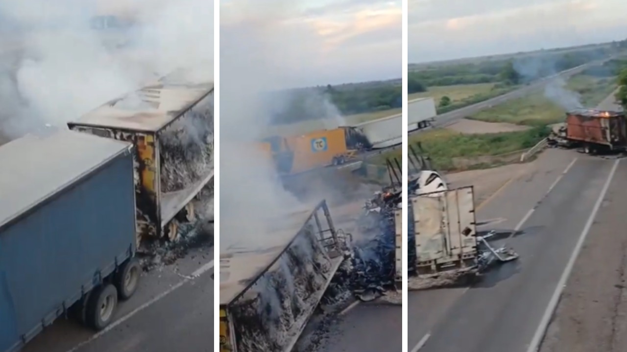 Durante la madrugada de este sábado, se registró la quema de tráileres y el bloqueo de la Maxipista Culiacán-Mazatlán, en Sinaloa.