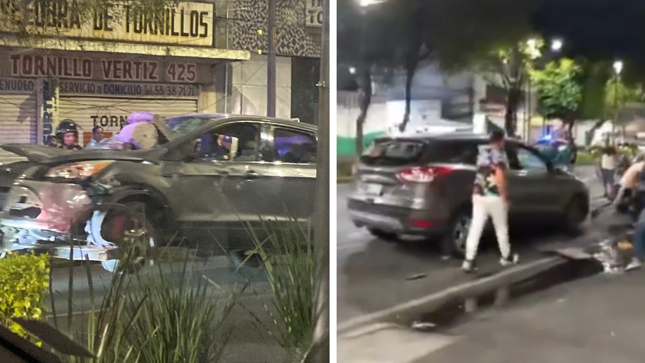 Vecinos de la colonia Buenos Aires, en la alcaldía Cuauhtémoc, destrozaron una camioneta involucrada en la muerte de un motociclista.