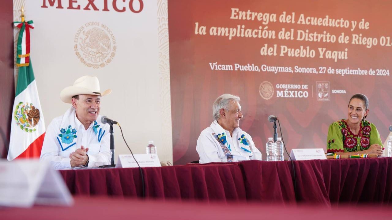 Alfonso Durazo honra el trabajo de AMLO y agradece la continuidad de Claudia Sheinbaum a los Planes de Justicia y al Plan Sonora