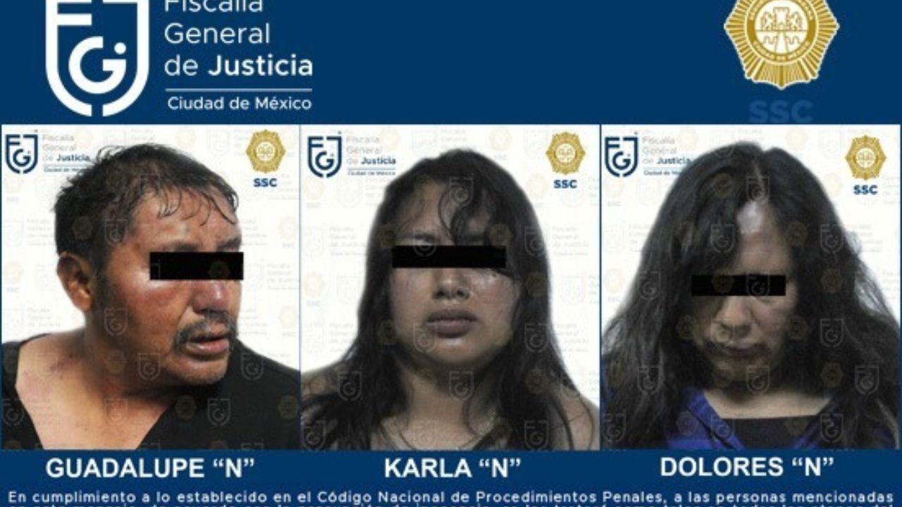 Cargos. El hombre es señalado por presunto delito de homicidio doloso y las mujeres fueron aprehendidas por interferir en el arresto. 