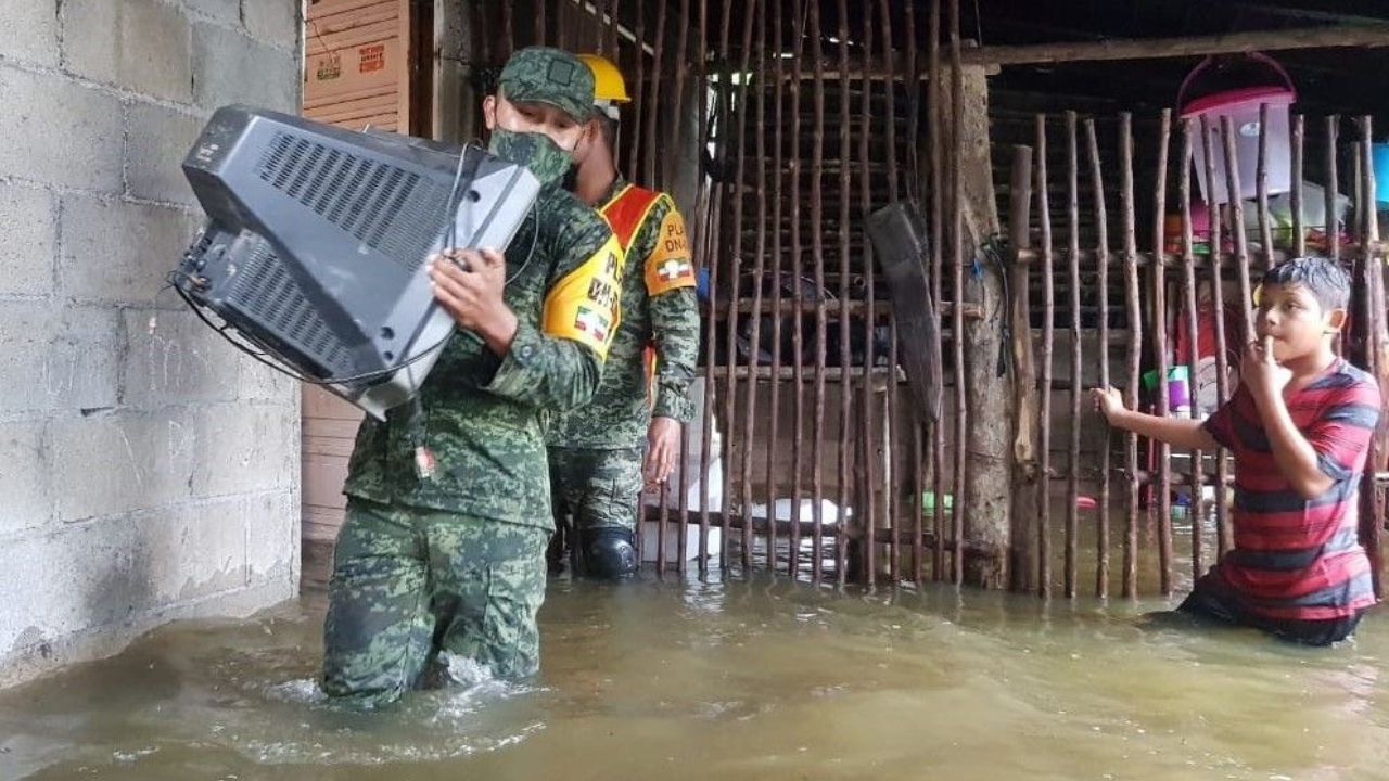 DAÑOS. Varios puntos del puerto sufrieron inundaciones, lo que echó a perder electrodomésticos.