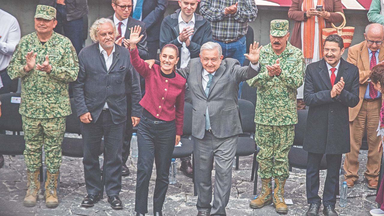 Acto. Andrés Manuel López Obrador, Claudia Sheinbaum, Martí Batres y Clara Brugada encabezaron la apertura de la magna obra.