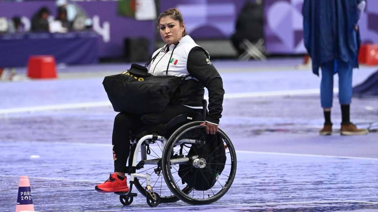 La mexicana María de los Ángeles Ortiz finalizó en el cuarto lugar en la prueba de Impulso de bala F57, en los Juegos de París 2024.