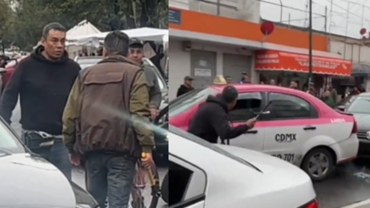 Un taxista y un automovilista se enfrascaron en una pelea en calles de la colonia Guerrero, en la alcaldía Cuauhtémoc.