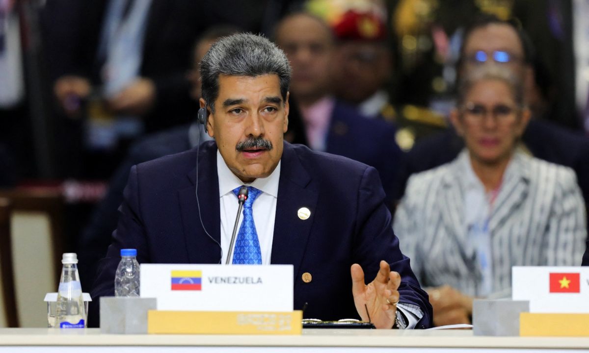 Nicolás Maduro, presidente de Venezuela, durante su participación en la cumbre del BRICS que se realizó en la ciudad rusa de Kazán