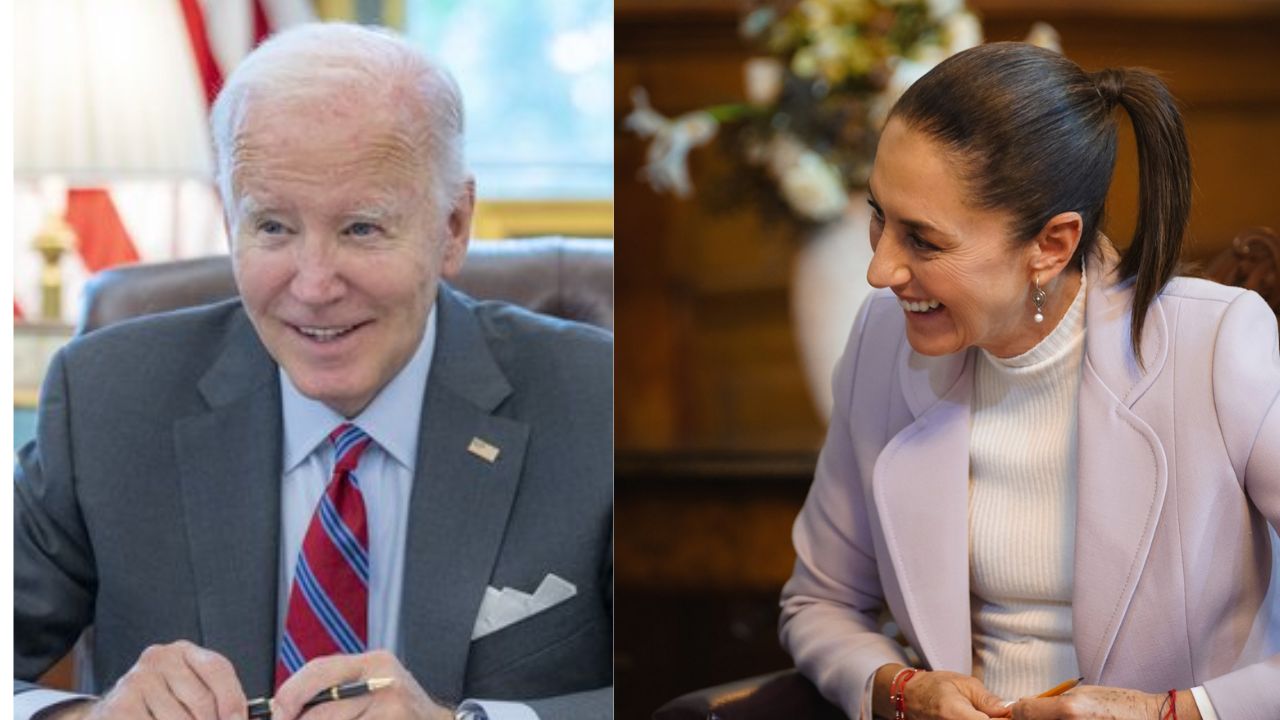 "Hoy hablé con la Presidenta Sheinbaum para felicitarla por su histórica toma de posesión como la primera mujer en ejercer la Presidencia de México": Biden