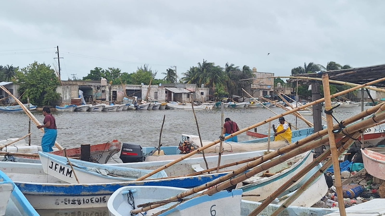 Los pescadores originarios de Puerto Progreso se encontraban a bordo de cuatro embarcaciones