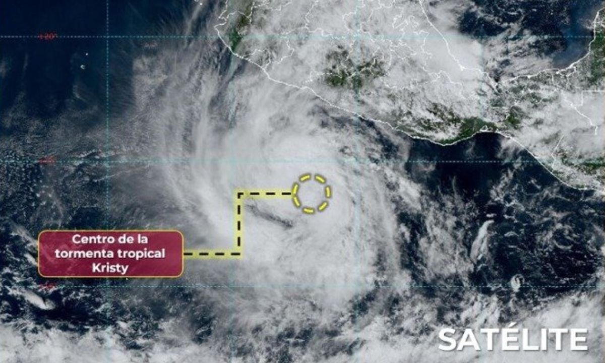 Tormenta tropical Kristy se forma en costas de Michoacán y Guerrero