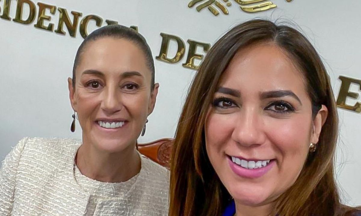 Dennise García se reunió con la presidenta de México, Claudia Sheinbaum, en Palacio Nacional