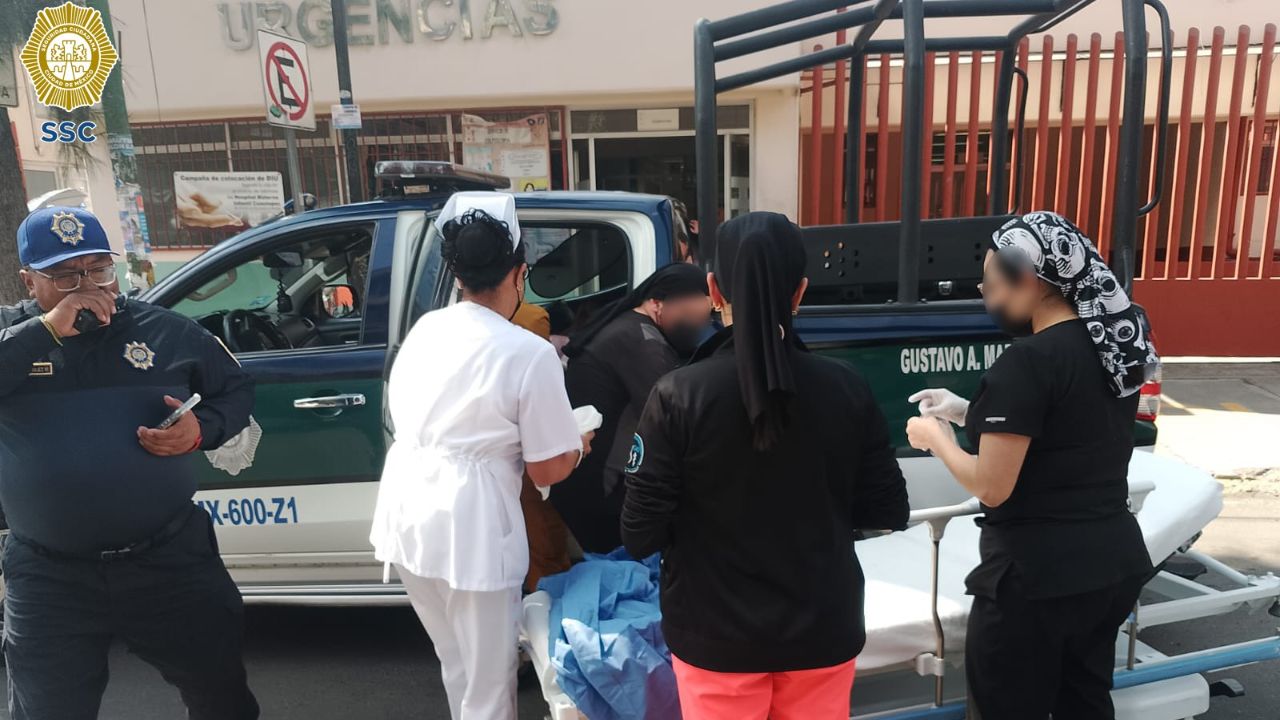 Nace bebé en una patrulla de la SSC en la alcaldía GAM