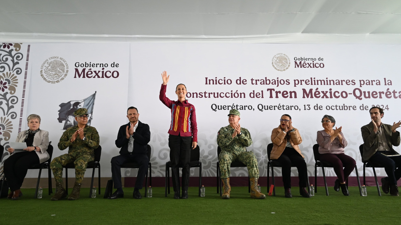 Claudia Discute Tren México-queretaro