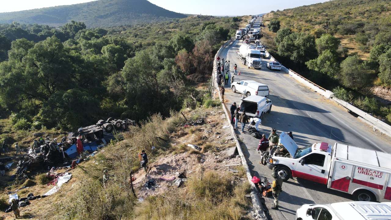 Durante la madrugada de este sábado se registró un accidente carretero en Zacatecas