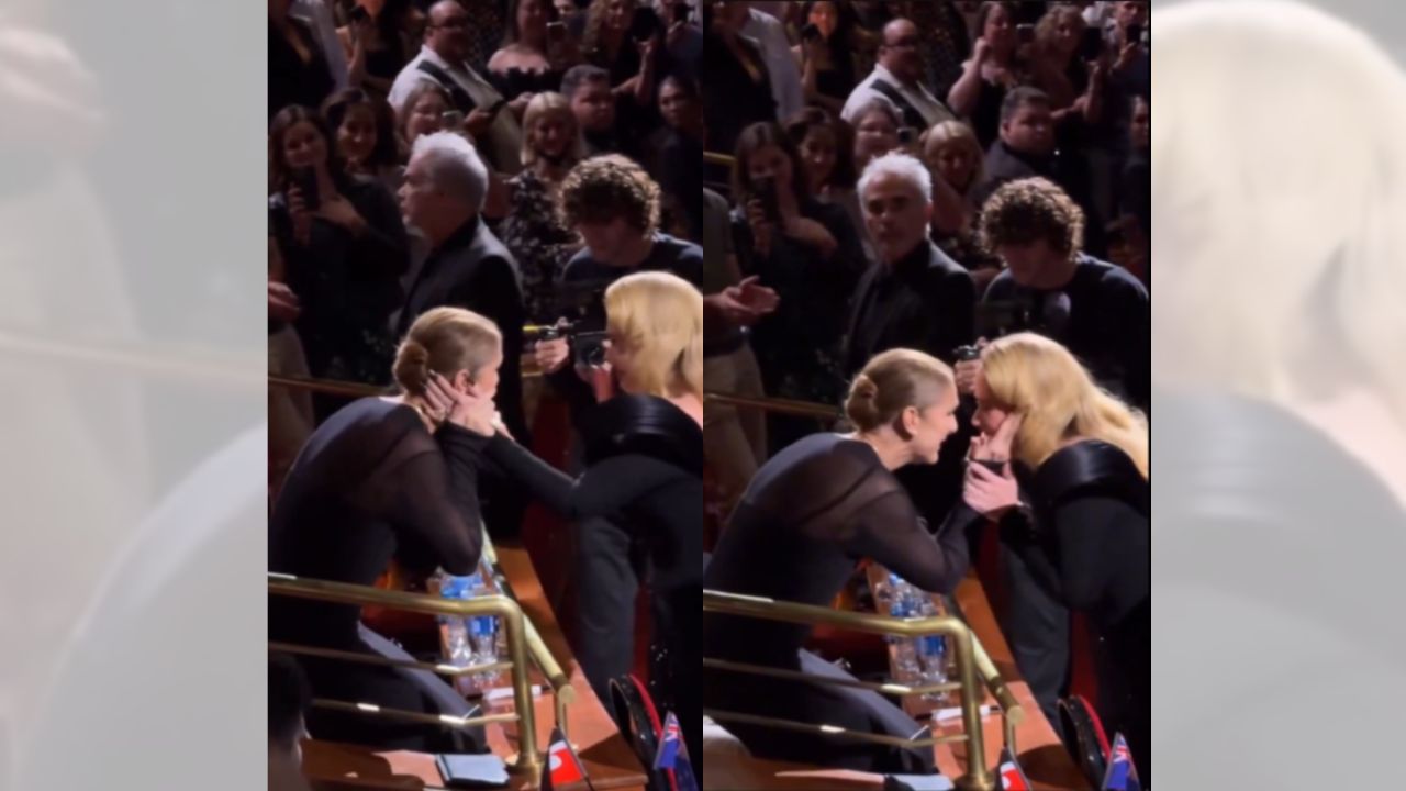 Adele y Céile Dion durante un concierto