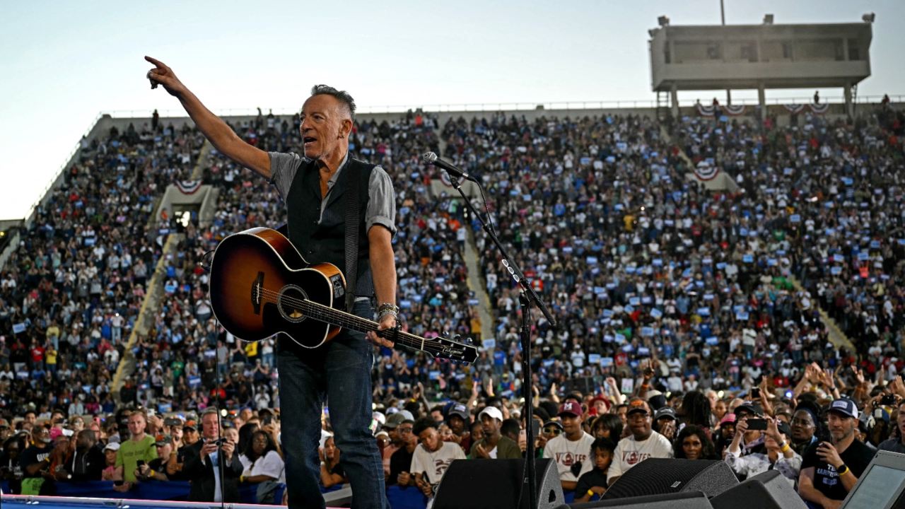 Springsteen se presentó en un mitin de campaña de Kamala Harris