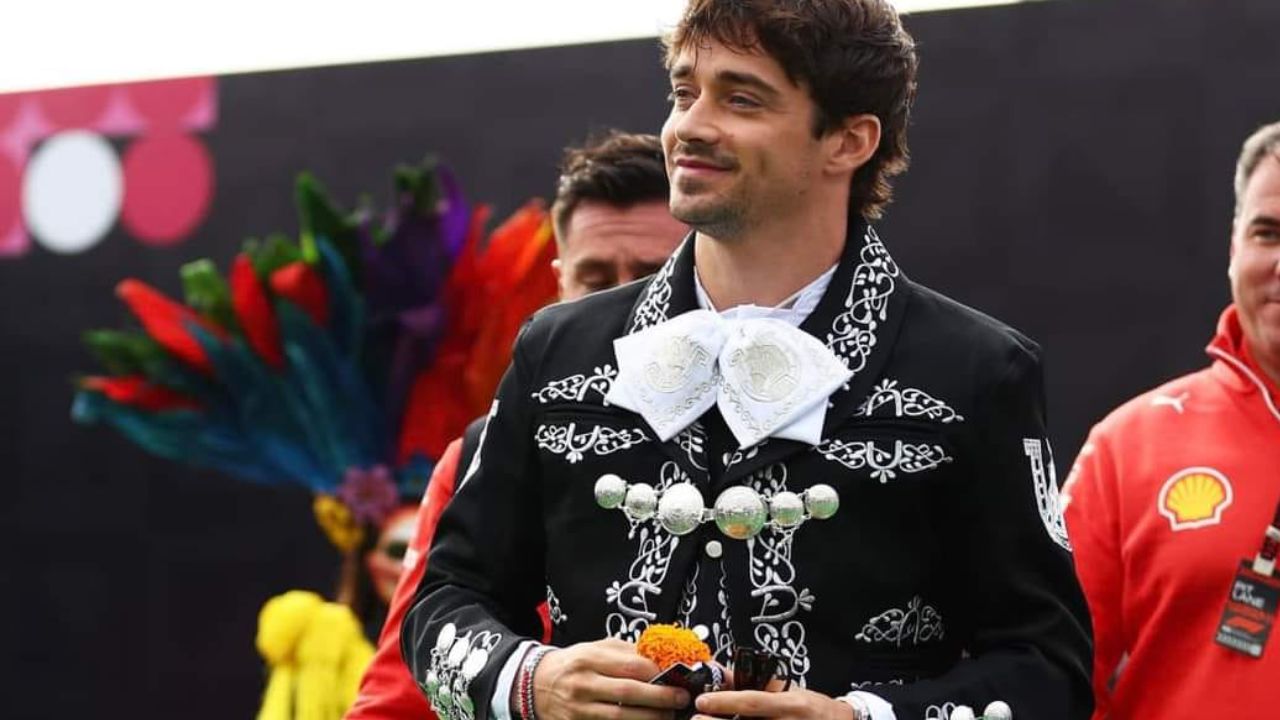 Charles Leclerc se visten de mariachi para el GP de México