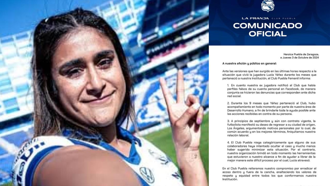 Tras darse a conocer el caso de la jugadora Lucía Yáñez, el club Puebla Femenil negó haber ocultado el caso de la futbolista.