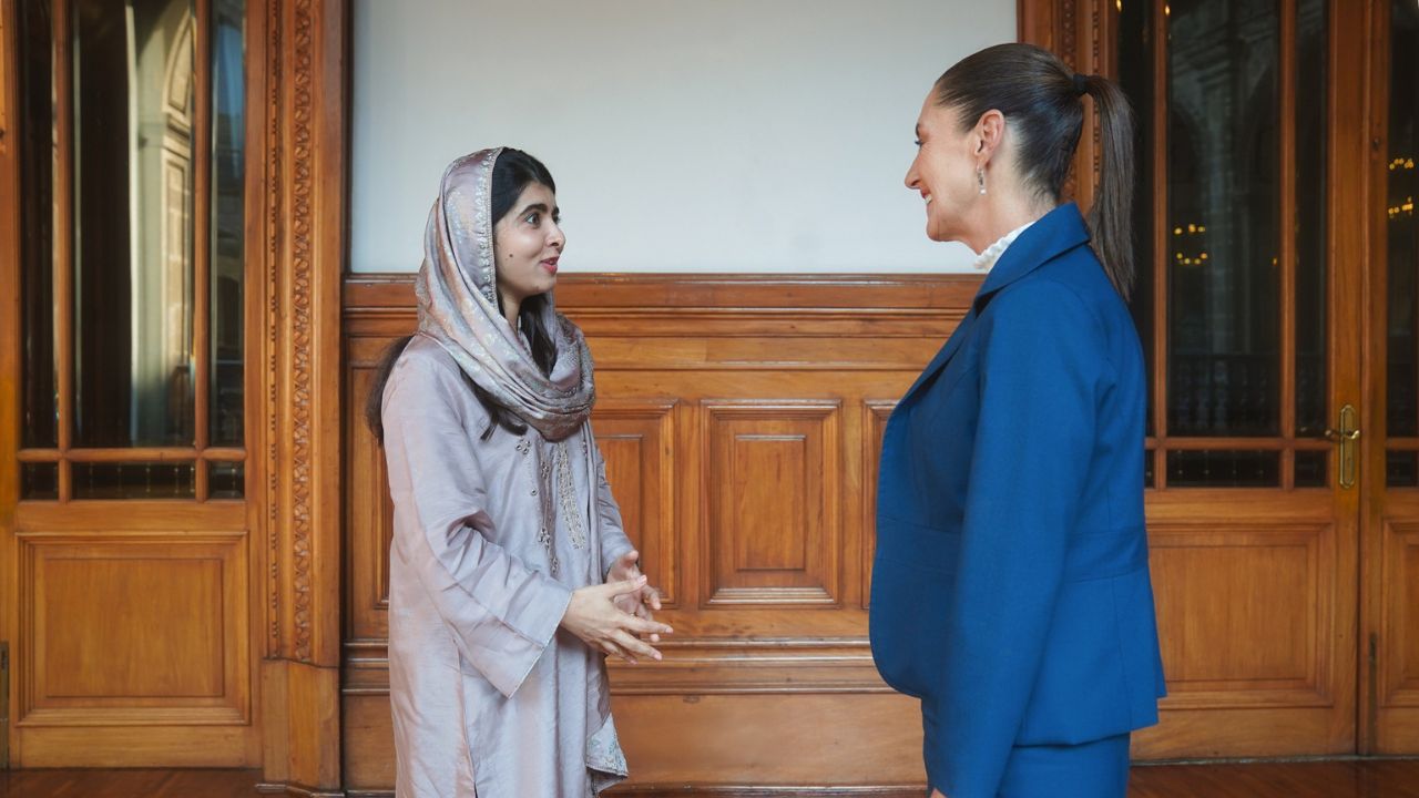 La presidenta Claudia Sheinbaum se reúne con Malala Yousafzai