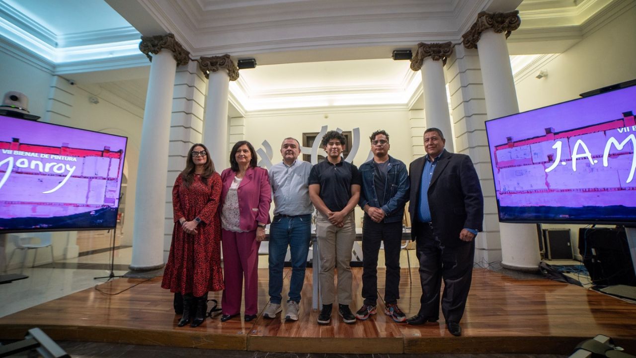 Marco Antonio Arce y Job Ramírez fueron reconocidos como ganadores de dos categorías de la VII Bienal de Pintura “José Atanasio Monroy”.