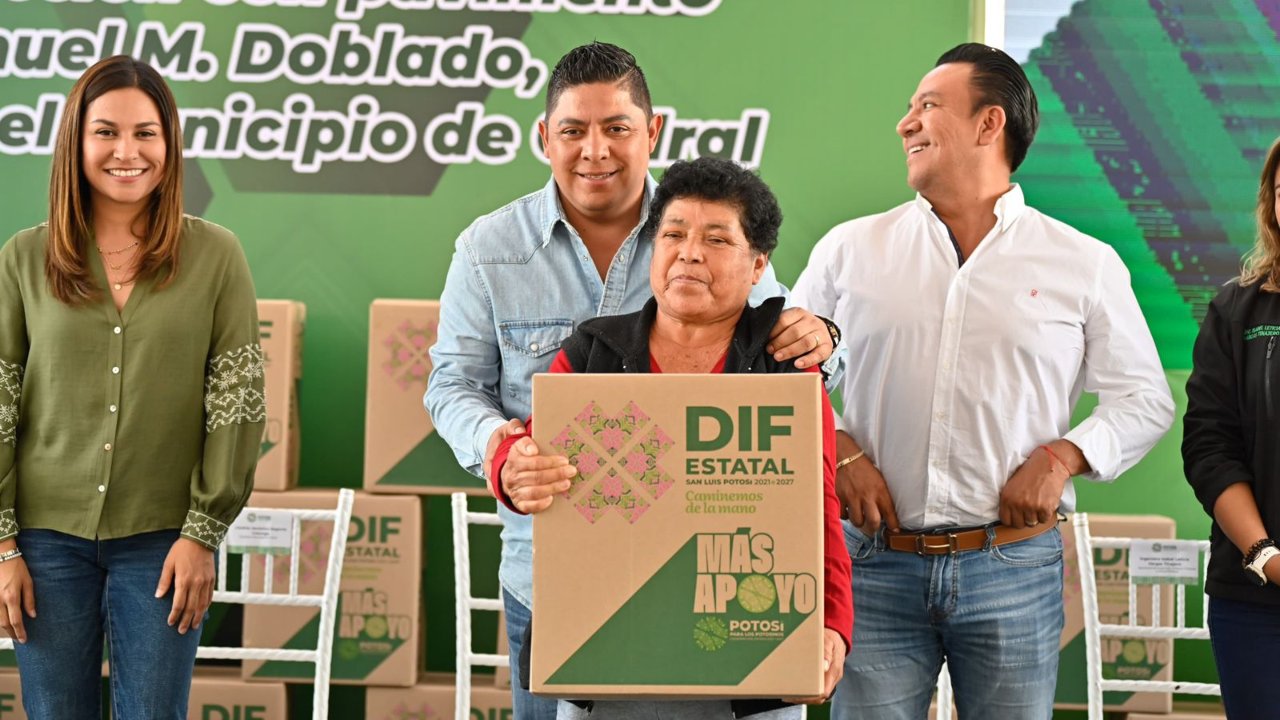 El Gobernador de SLP, Ricardo Gallardo, entregó el programa Seguridad Alimentaria que mejorará la calidad de vida de miles de familias