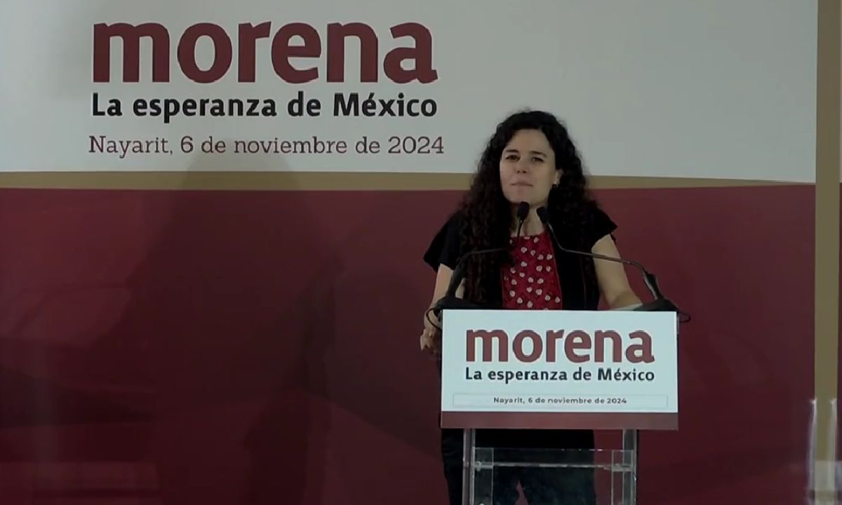 Luisa María Alcalde, presidenta nacional de Morena, visitó Nayarit este miércoles 6 de noviembre.