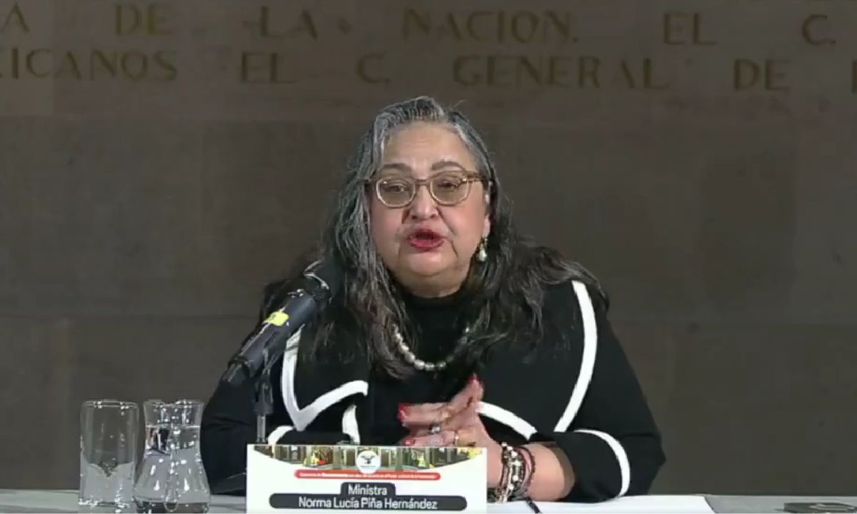 Ministra Norma Piña Hernández, presidenta de la Suprema Corte de Justicia de la Nación