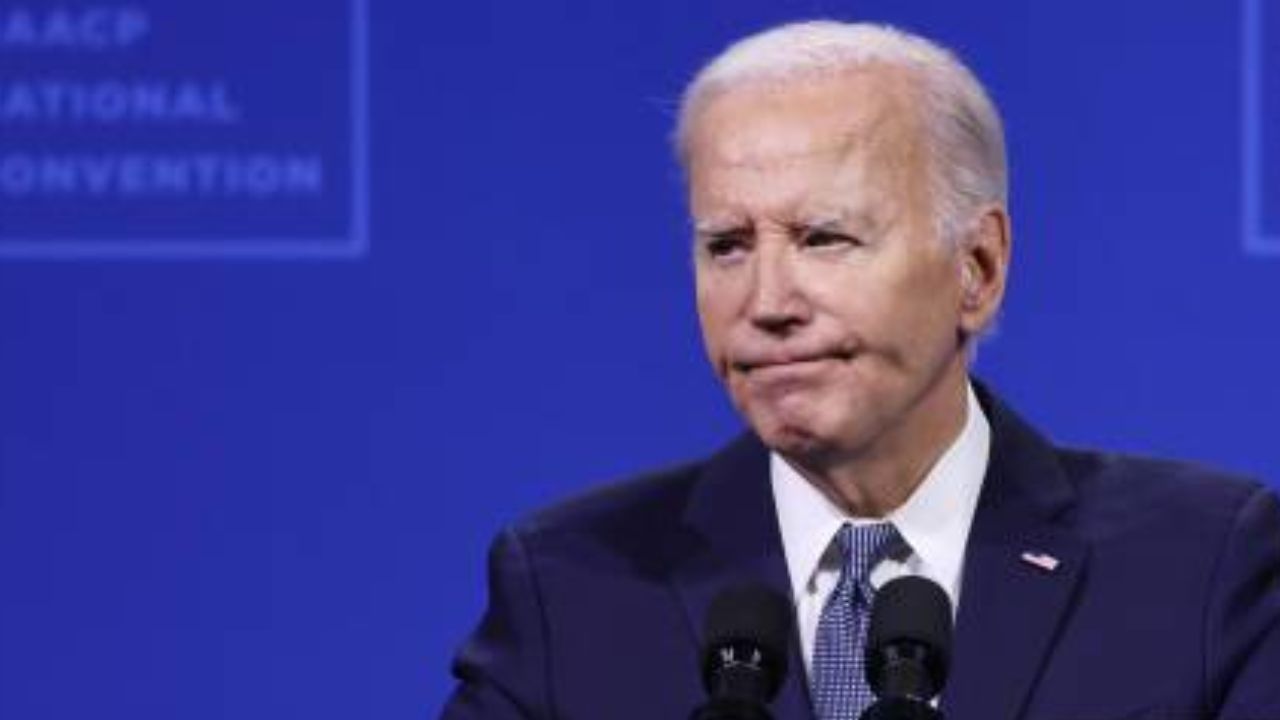 Joe Biden en una conferencia d ela Casa Blanca