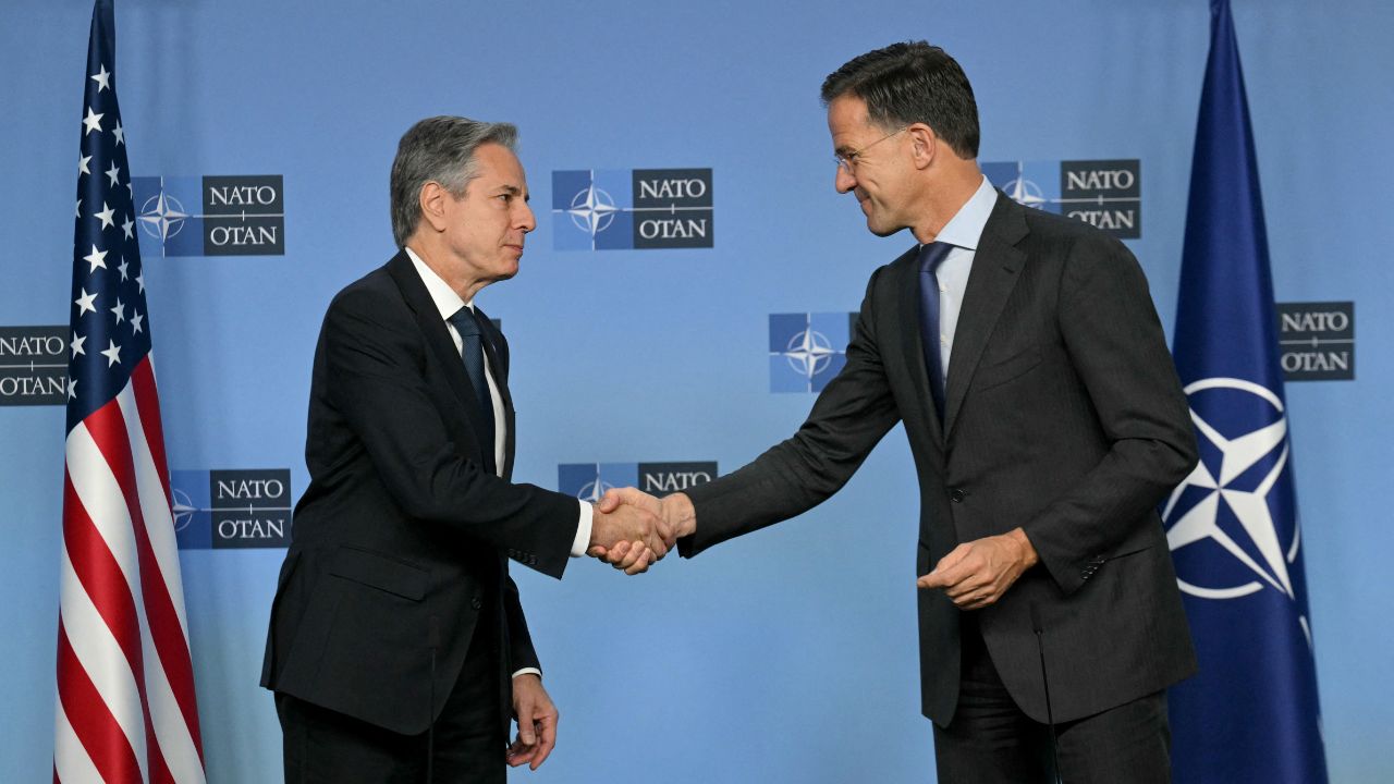 Antony Blinken y Mark Rutte