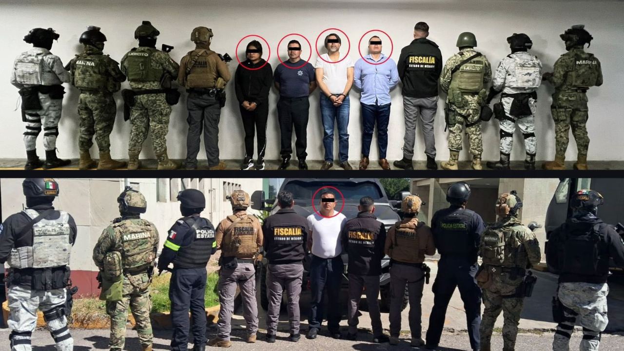 7 servidores públicos del Edomex fueron detenidos durante el "Operativo Enjambre"