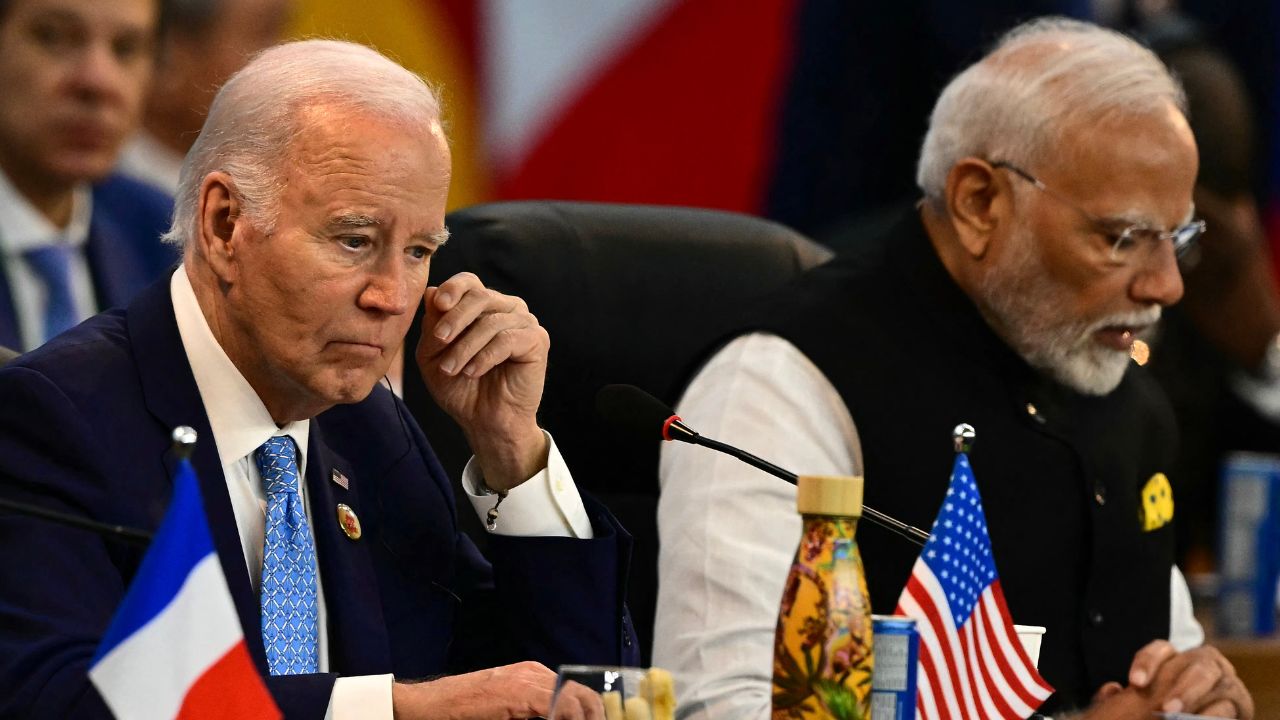 Joe Biden en la cumbre del G20 en Río de Janeiro, Brasil.