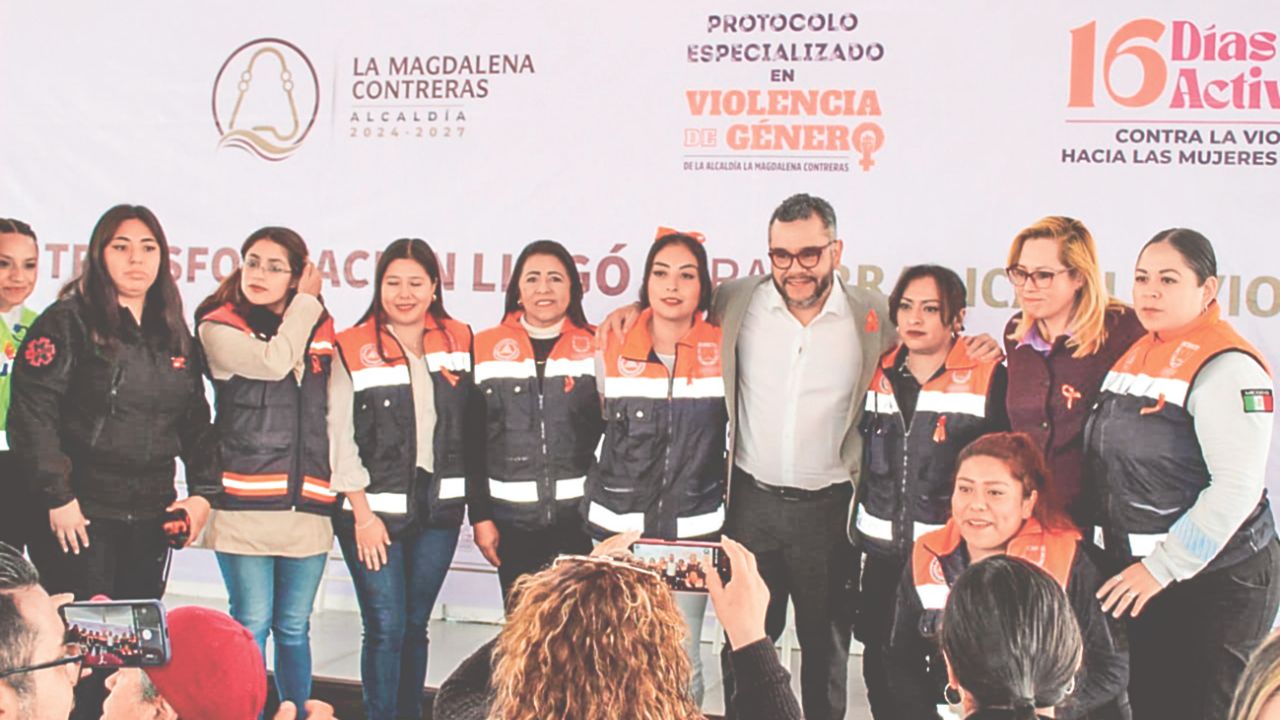 Alcalde de la Magdalena Contreras, Fernando Mercado, encabezó la presentación del Protocolo Especializado en Atención a la Violencia de Género