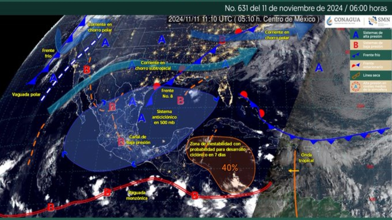 clima 11 de noviembre 2024