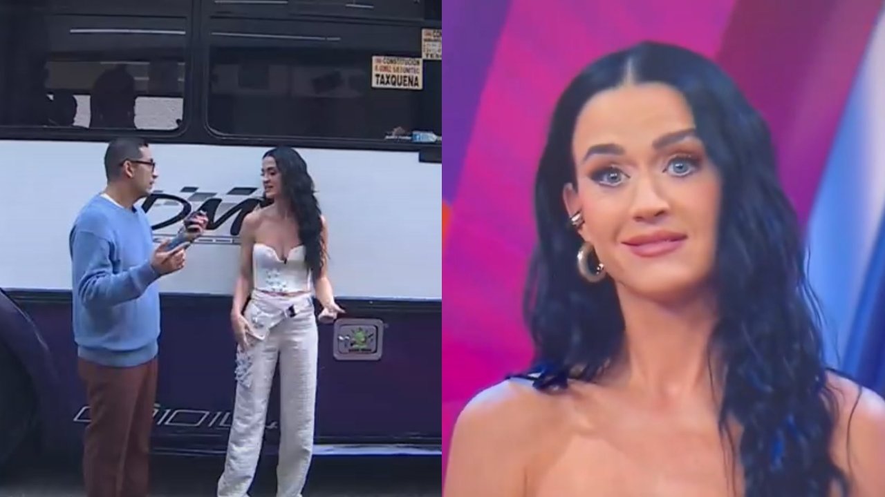 La cantante Katy Perry visitó las instalaciones de TV Azteca