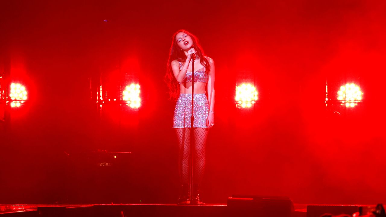 Olivia Rodrigo durante un concierto en Estados Unidos