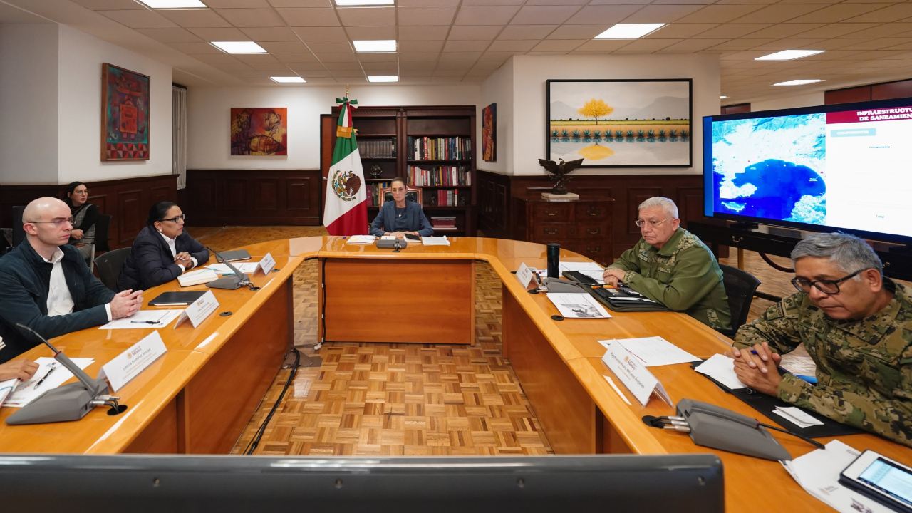 "En compañía de integrantes del Gabinete y la gobernadora de Guerrero, Evelyn Salgado, encabecé la reunión virtual", dijo la presidenta de México en sus redes