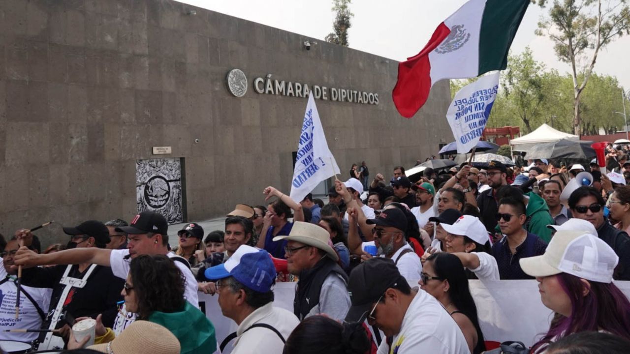 Protesta de empleados del Poder Judicial en protesta