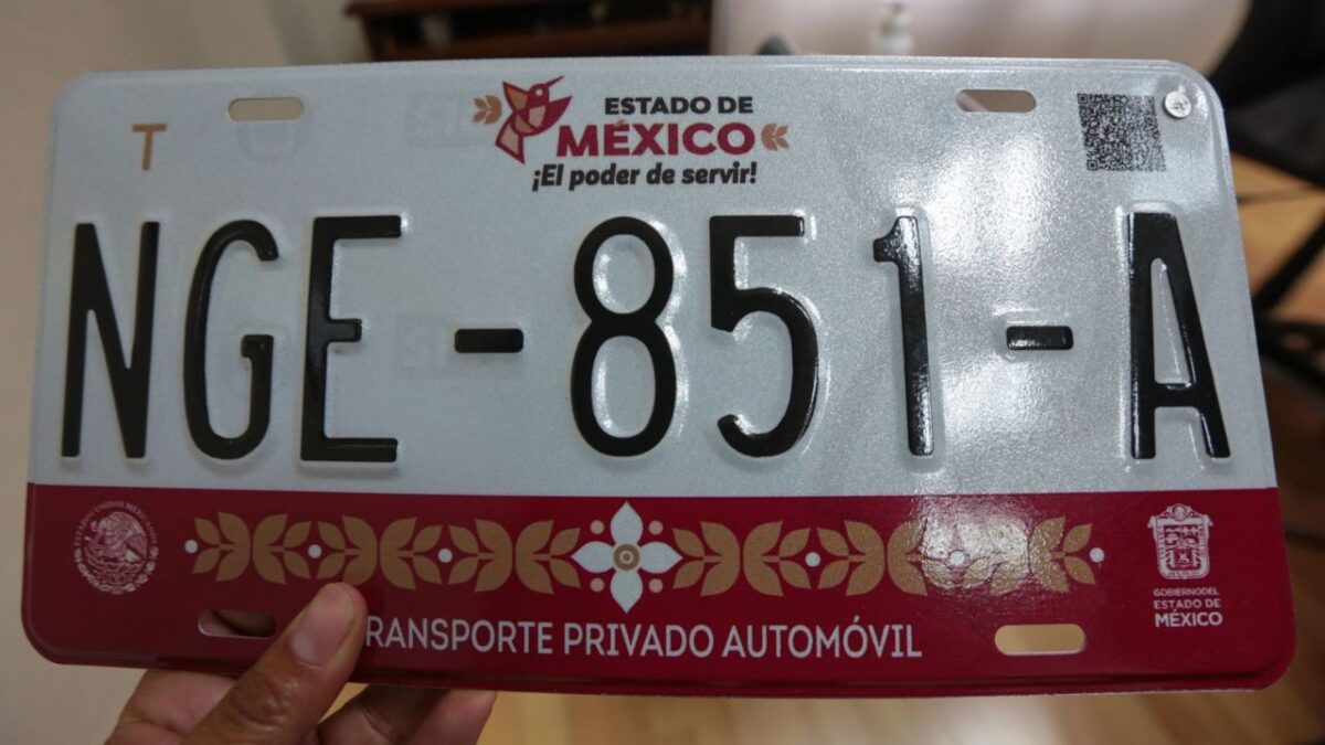 Renovación de placas en el Edomex para el 2025.