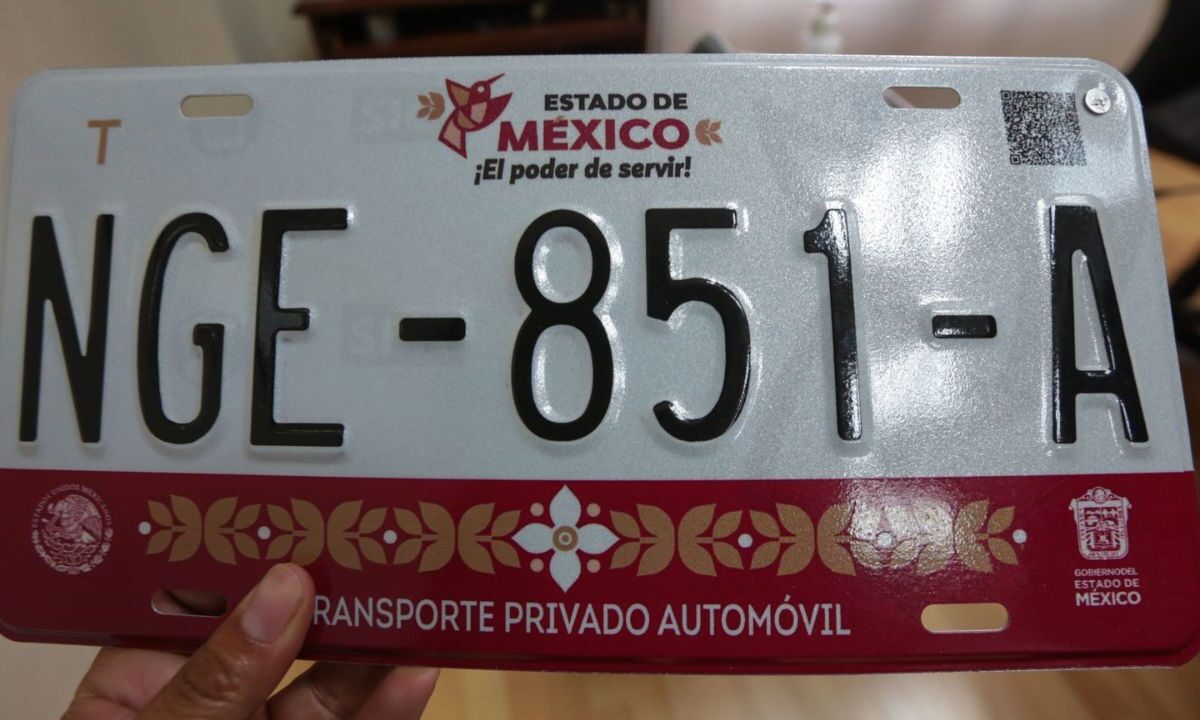 Renovación de placas en el Edomex para el 2025.