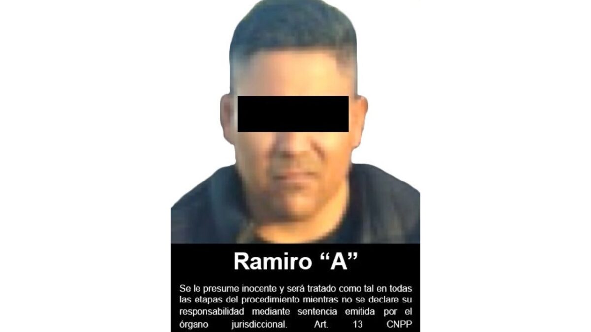 Ramiro “A”, detenido por su probable responsabilidad en el delito de contra la salud en la modalidad de transporte.